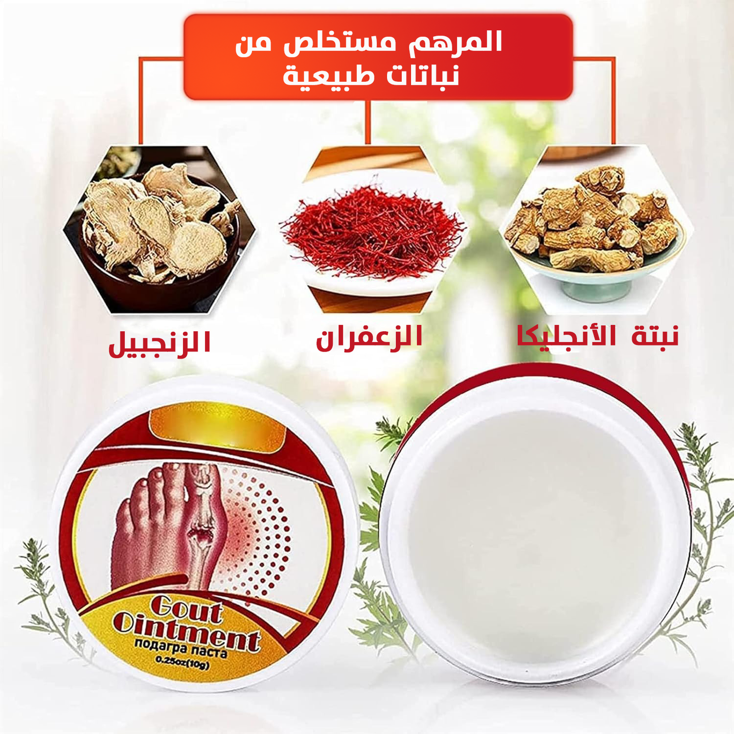 مرهم لتخفيف آلام النقرس (10g)